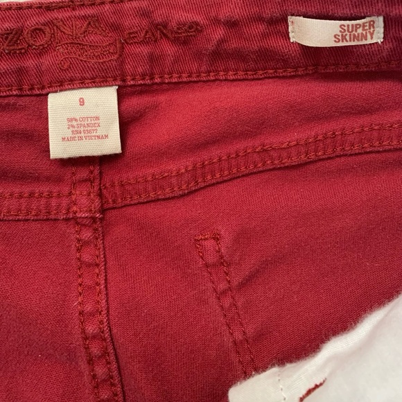 Arizona Jean Company Super Skinny Long Pants Size 9 - Picture 14 of 14